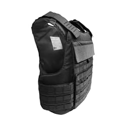 Warrior Full Cut Carrier Black Left View