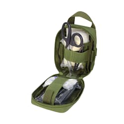 Rip Away Med Pouch Green Open