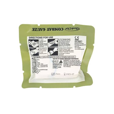 QuickClot Combat Gauze Back