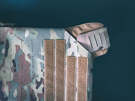 Sentry Laser Cut Shoulder Closeup